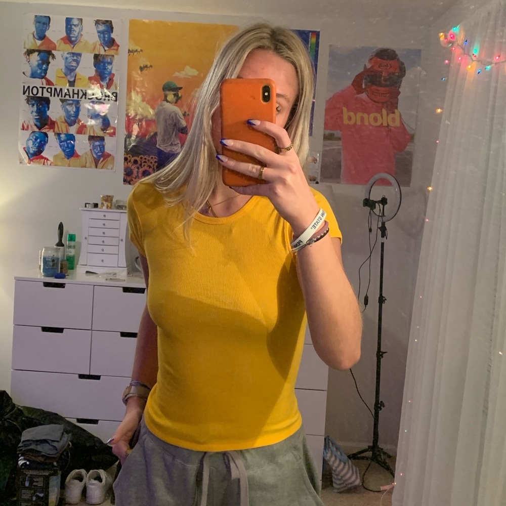 Yellow Short Sleeve Tee - Picture 2 of 4
